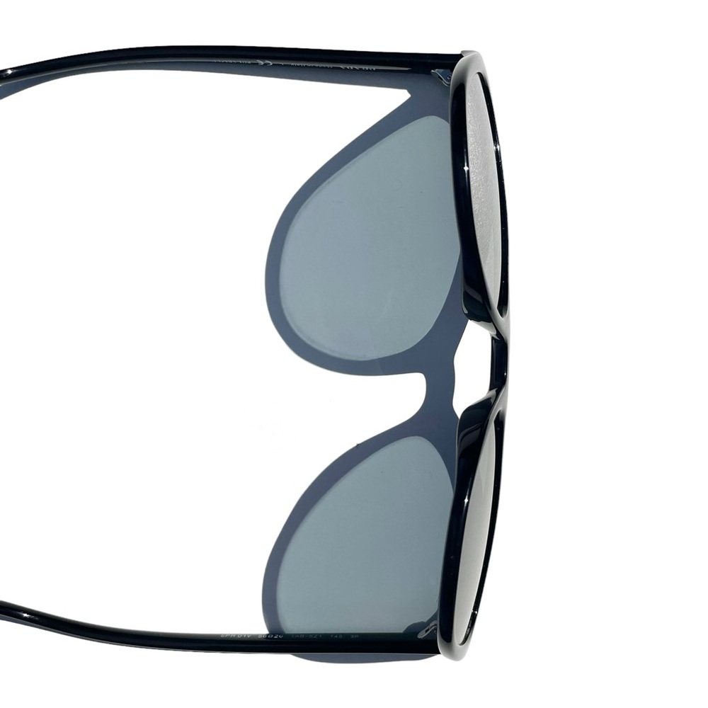 Prada Black Cat-Eye Sunglasses with Dark Lenses - Picture 5 of 12